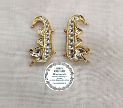 Hira jadtar kundan makrakrut kundal